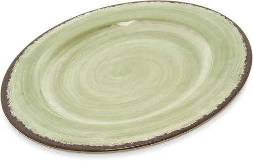 Miniatura 13 de Carlisle FoodService Products Mingle - Plato de plástico reutilizable con estilo de cerámica para el hogar y restaurante, melamina, 11 pulgadas