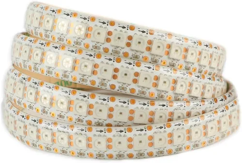 Miniatura 11 de WS2812B Tira de luz LED direccionable individual 100Pixels/m SMD 5050 RGB Pixel Strip DC5V (3.2FT 100LEDS no impermeable, PCB blanco)