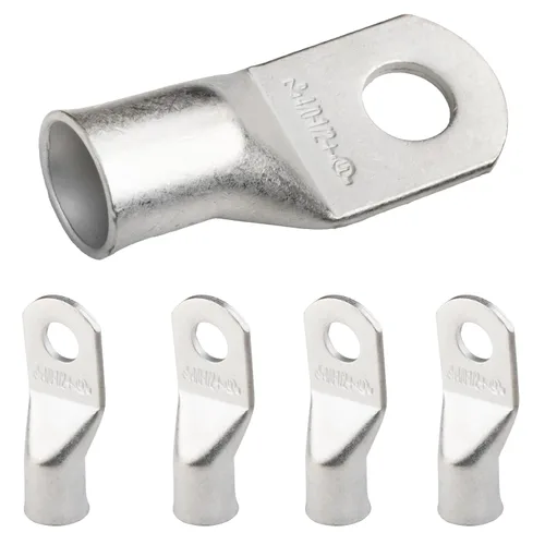 Miniatura 103 de SELTERM 5 piezas terminales de cable de cobre estañado 1/0 AWG perno de 1/2", extremos de cable de batería, terminales de anillo, conectores