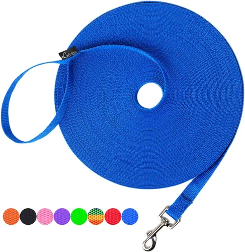 Miniatura 42 de Hi Kiss Correa de Entrenamiento de Obediencia y Agilidad para Perros/Cachorros - 15 pies 20 pies 30 pies 50 pies 100 pies - Ideal para Jugar