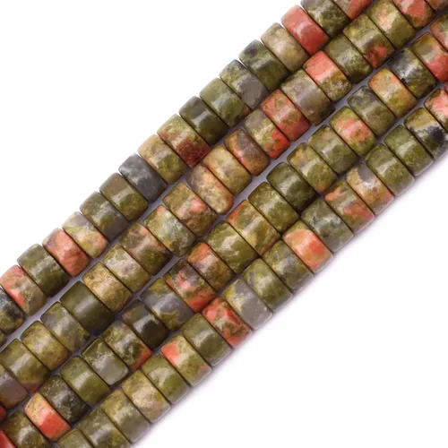 Miniatura 33 de Cuentas Heishi de piedra natural para hacer collares, cuentas pequeñas de piedra redonda plana de 0.116 pulgadas x 0.039 pulgadas para hacer joyas