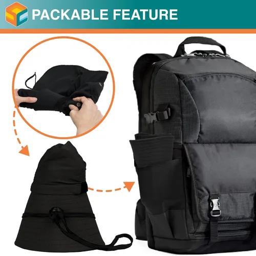 Miniatura 7 de SUN CUBE UPF50+ Sombrero de sol para hombres y mujeres con solapa para el cuello, ala ancha, protección UV, sombrero de safari para pesca