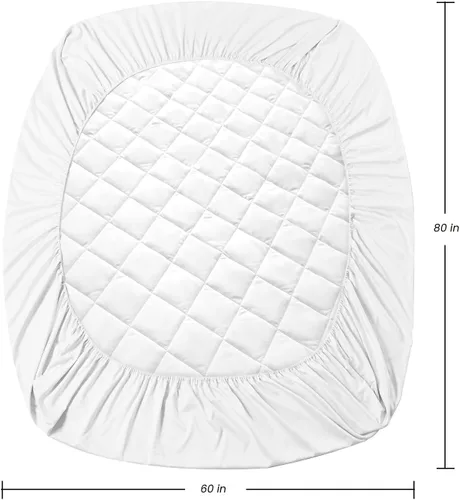 Miniatura 3 de EIUE Almohadilla de colchón acolchada - Ligera pero sustancial, protector de colchón elástico ajustable tipo topper, protector de colchón