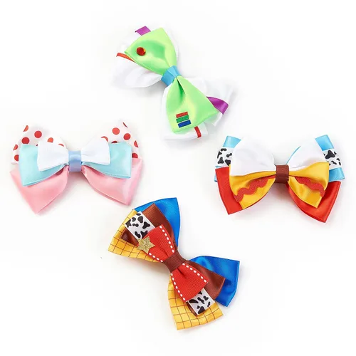 Miniatura 5 de Pinzas para el pelo de 4 pulgadas para niñas pequeñas, 4 piezas, juguete de dibujos animados, accesorios para el cabello, decoraciones de fiesta