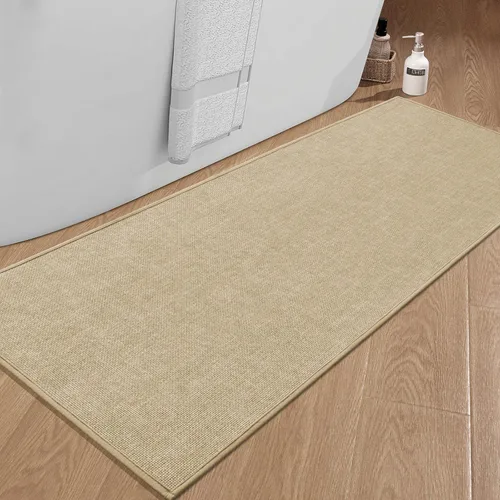 Miniatura 96 de chakme Alfombras de Baño 24x17, Alfombra de Baño Ultra Delgada Antideslizante Pequeña de Secado Rápido Absorbente para Piso de Baño
