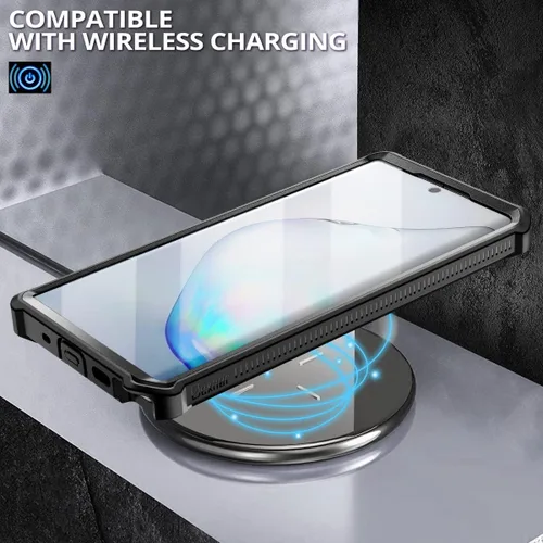 Miniatura 7 de Dexnor Funda para Samsung Galaxy Note 10, [Protector de pantalla y soporte integrados] Protección de grado militar pesado a prueba de golpes