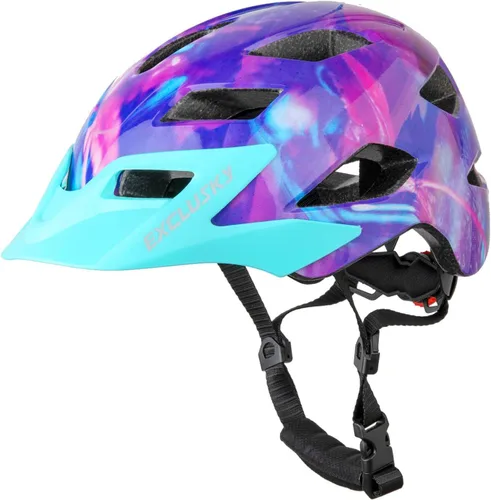 Miniatura 16 de EXCLUSKY - Casco de bicicleta para niños, ajustable, de seguridad, ligero, casco de bicicleta para niños, patinaje, ciclismo, scooter, para niños