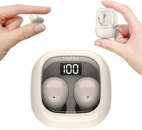 Miniatura 10 de Auriculares Mini Invisibles para Dormir para Personas que Duermen de Lado, Canales de Oídos Pequeños para Mujeres, Inalámbricos Bluetooth de Perfil