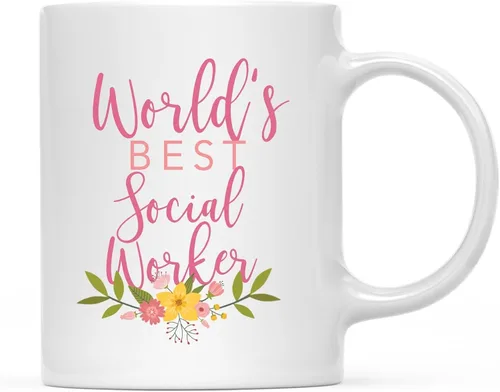 Miniatura 11 de Andaz Press Taza de café de 11 oz, regalo de broma de la mejor abbuela del mundo, diseño floral, paquete de 1