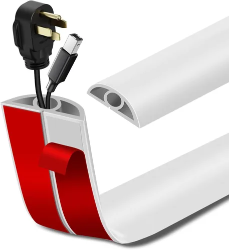 Miniatura 18 de Cubierta de Cable para Piso Autoadhesiva Ocultador de Cables Cubiertas de Cable de Extensión para Piso Protector de Cable de Alimentación para Piso
