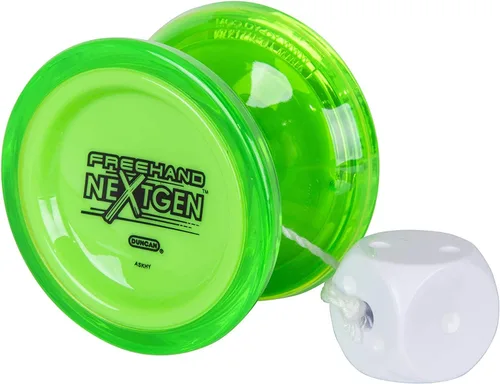 Miniatura 2 de Duncan Toys Freehand Nextgen - Yoyó verde fluorescente de nivel profesional, sin respuesta, rodamiento cóncavo, contrapeso estándar incluido