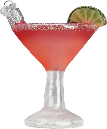 Old World Christmas Cosmopolitan - Adorno de vidrio soplado para árbol de Navidad, decoración navideña artesanal, colección de bebidas para adultos