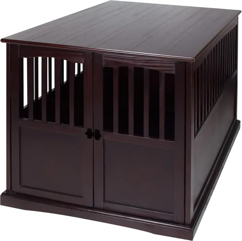 Miniatura 11 de Casual Home - Jaula mediana de madera para mascotas, mesa auxiliar, color nogal, 27.50" x 20.00" x 24.00