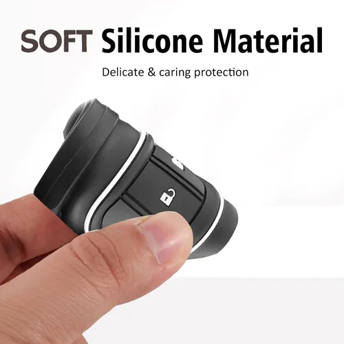 Miniatura 5 de Premium Soft Silicone for Infiniti 3 Buttons Key Fob Cover,Heavy-Duty Keychain with Cover Case Compatible with Nissan Altima Sentra Rogue Armada