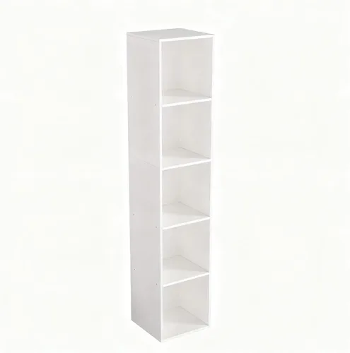 Miniatura 11 de Organizador de almacenamiento de 3 cubos, estantería baja de 3 niveles, organizador de almacenamiento independiente, estantería abierta de tres