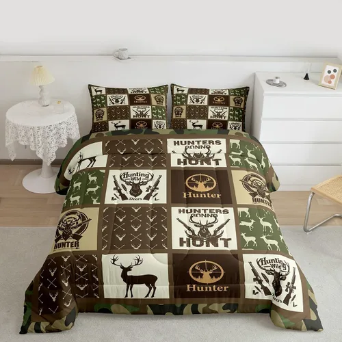 Miniatura 9 de Lake Life - Juego de edredón de tamaño individual para niños, adolescentes, juego de ropa de cama de madera rústica, transpirable, decoración