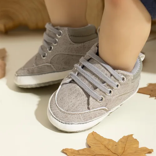 Miniatura 2 de Meckior Zapatos deportivos de tobillo para bebés y niñas pequeños, suela antideslizante suave, piel sintética, mocasines para bebés recién nacidos