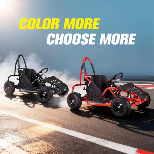 Miniatura 7 de HOVER HEART 79cc 4-Stroke Gas Go Kart, 2.5HP todoterreno GoKart aprobado por EPA con marco tubular de acero, cinturón de seguridad, neumáticos todo