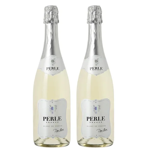 Miniatura 7 de Pierre Chavin Vino blanco espumoso Perle Blanc sin alcohol al 0,0% alternativo de Francia, bajo en calorías, certificado halal, vegano y sin