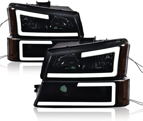 Miniatura 19 de PIT66 Faros LED, Compatible con 2003-2006 Chevy Silverado 1500 2500 3500 HD 2003 2004 2005 2006, Compatible con 2003-2006 Chevy Avalanche 1500 2500