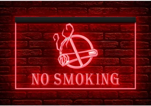 Miniatura 5 de 120016 - Letrero de neón con luz LED para prohibición de cigarrillos en la zona de no fumar (12 x 8 pulgadas, 16 colores por control remoto)