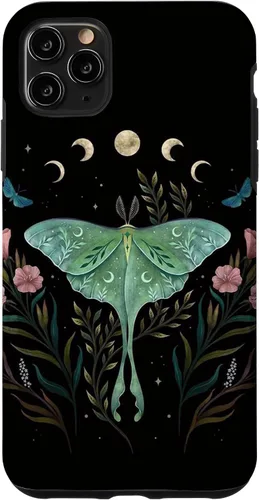 Miniatura 12 de Funda estética Witchy Luna Moth Flower Floral Moon Phases para iPhone 13