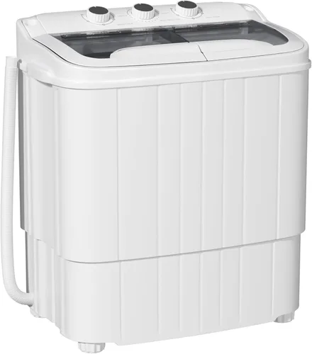 Miniatura 10 de INTERGREAT Lavadora y Secadora Portátil, Combo de Mini Lavadora Pequeña de 16 lbs con Secadora Centrífuga, Lavadora Compacta de Doble Tina para Azul
