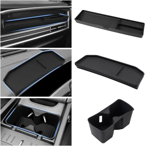 Miniatura 10 de Autorder Organizador de consola central para Hyundai Kona 2018-2021 2022 2023, caja de almacenamiento de reposabrazos, accesorio con bandeja