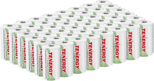Miniatura 8 de Tenergy Centura NiMH Baterías recargables C, batería C de 4000 mAh, batería de celda C de baja autodescarga, batería precargada de tamaño C, paquete