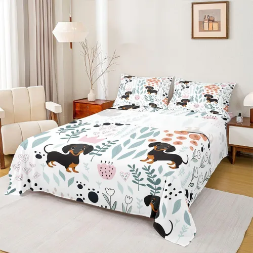 Miniatura 34 de Erosebridal Juego de sábanas de animales de la selva para niñas y niños, juego de sábanas de safari salvaje con diseño de elefante, oso, tigre