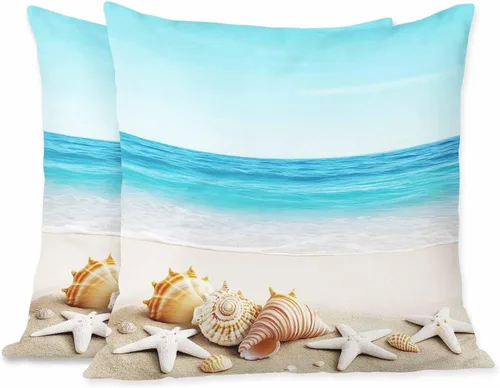Miniatura 21 de Juego de 2 fundas de almohada decorativas con diseño de mapa del mundo, geografía terrestre y marítima con etiquetado, para el hogar, sofá, silla