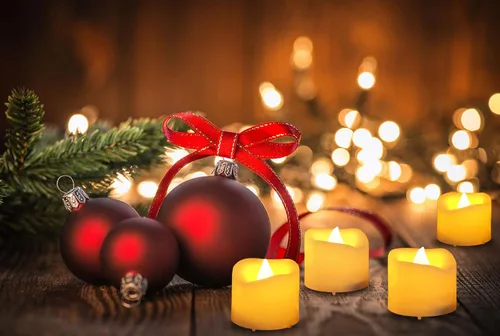 Miniatura 7 de 6 velas de té sin llama de control remoto de 200 horas, velas votivas parpadeantes LED que funcionan con pilas, velas eléctricas con temporizador