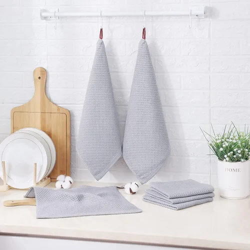 Miniatura 6 de Kitinjoy - Paños de cocina de 100% algodón, 6 paquetes de tejido a cuadros ultra suaves absorbentes para secar platos, toallas de cocina de secado