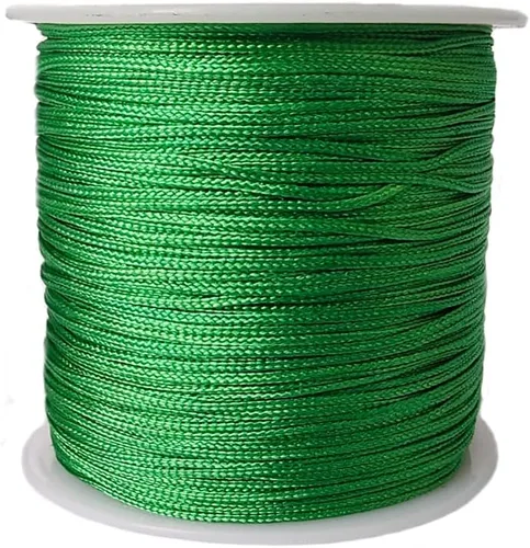 Miniatura 14 de Cordón de nailon de 0.020 in, hilo de ajuste para nudos chinos, collares, joyería, macramé, cuentas, pulseras de 150 yardas (azul)