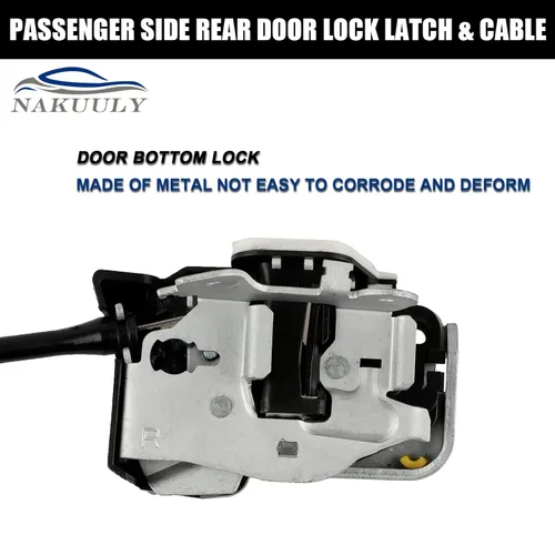 Miniatura 5 de Pestillo y Cable de Cerradura de Puerta Trasera del Lado del Conductor Izquierdo para Ford F250 F350 F450 F550 Super Duty 1999-2007, Ensamblaje