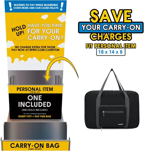 Miniatura 2 de For Spirit Airlines - Bolsa de viaje plegable para mujeres y niñas