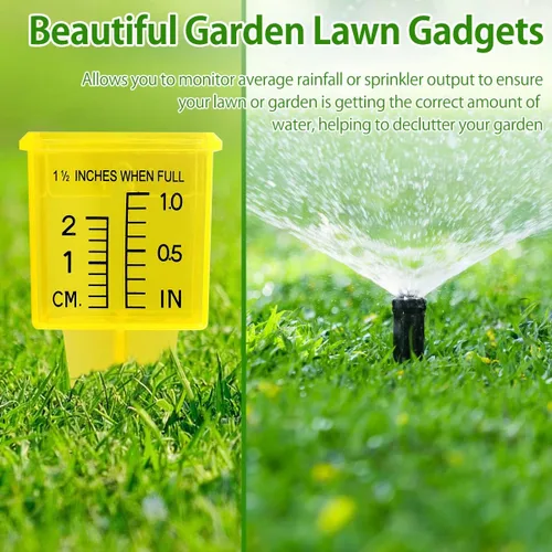 Miniatura 3 de Medidor de lluvia para exteriores, medidor de lluvia transparente, medidor de agua reutilizable para jardín, herramienta de medición de agua