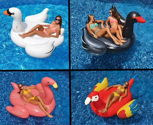 Flotador gigante Swimline con forma de cisne para albercas