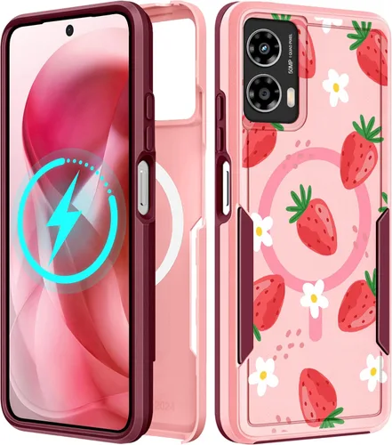 Miniatura 195 de Funda para Moto G 5G 2024 – Compatible con MagSafe para mujeres y niñas, bonita funda protectora magnética para teléfono, diseño femenino Kawaii