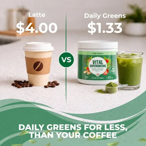Miniatura 5 de Vital Greens Superfood Powder - Nueva fórmula con más de 40 superalimentos en polvo de bebida verde diaria con probióticos - Supergreens
