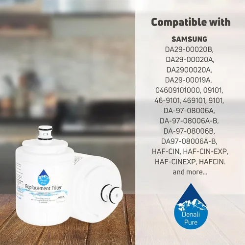 Miniatura 9 de Filtro de agua de repuesto para refrigerador JCD2389GES - Compatible con el cartucho de filtro de agua para refrigerador UKF7003