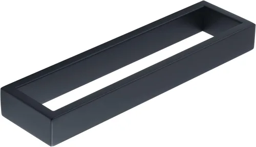 Sayayo Barra de Toalla Mate Negra para Baño, Anillo de Toalla de Mano de 10 Pulgadas, Soporte de Toalla de Montaje en Pared Cuadrado, Acero Negro