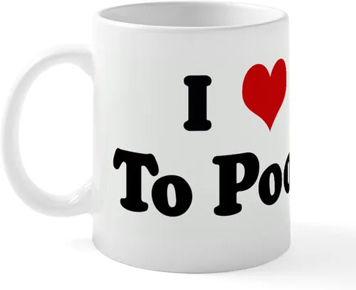 Miniatura 7 de CafePress Time To Poop Mugs Taza de café de cerámica de 11 oz (11.0 fl oz)
