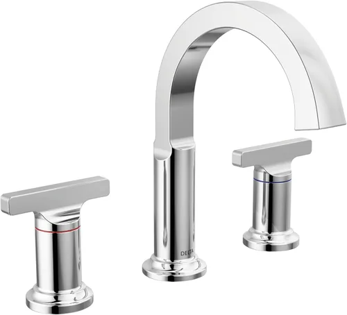 Miniatura 7 de Delta Faucet Tetra Gold - Grifo de baño de 3 agujeros, grifo de baño dorado, grifo de lavabo de baño, tecnología de sello de diamante, ensamblaje