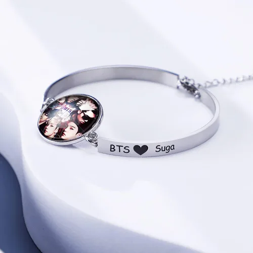 Miniatura 4 de G-Ahora BT Army Jewelry Crazy Army Girl Bracelet Kpop BT Bangtan Boys Bracelet Gift For BT Fans