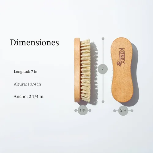 Miniatura 2 de KONEX Cepillo de Mano de Limpieza Utilitario Económico de Fibra de Nylon Cepillo de Fregar Manual de Servicio Pesado con Cerdas Rígidas Cuerpo