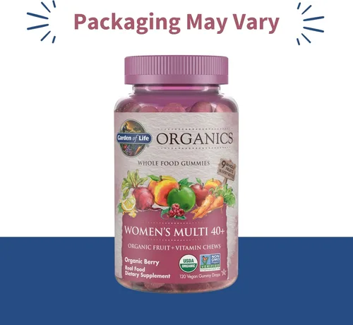 Miniatura 2 de Garden of Life Organics Mujeres 40+ Gomitas de Vitaminas - Baya - Certificadas Orgánicas, sin OGM, Veganas, Kosher Multi Completas - Metil B12, C