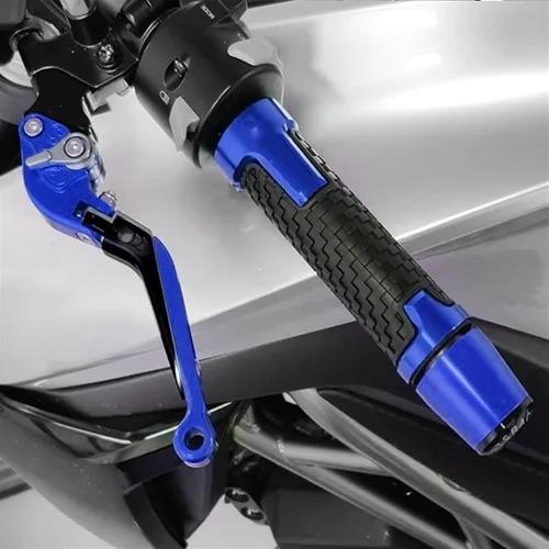 Miniatura 5 de Para Yamaha MT-09 FZ-09 2014 2015 2016 MT09 FZ09 MT FZ 09 Accesorios de motocicleta Manillar Grips Mano extremos Cap (Color : A Negro)