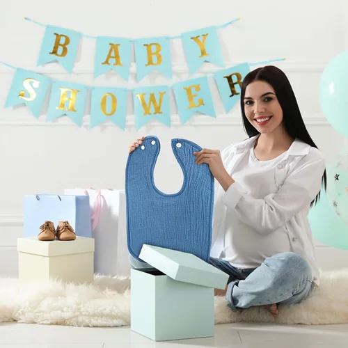Miniatura 6 de Toulite Paquete de 6 baberos de muselina para bebé, bandana de algodón, unisex, para niños y niñas, suaves y absorbentes para la dentición y babeo