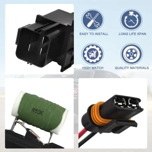 Miniatura 4 de 68050128AA Resistencia de relé del motor del ventilador del ventilador del radiador compatible con Dodge Charger Challenger 2009-2021 compatible